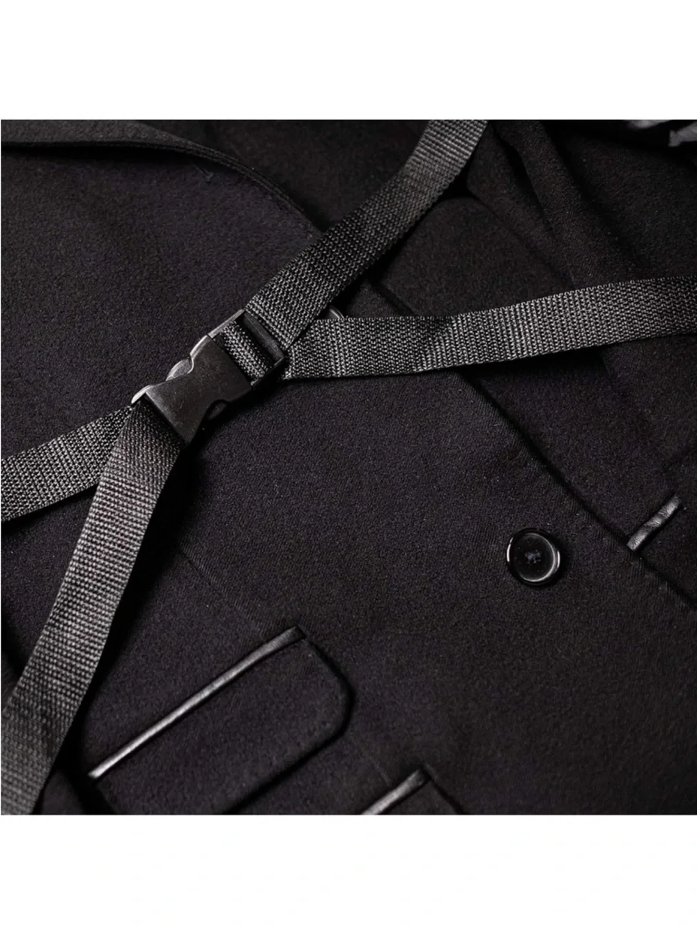 Black Garment Bag for Dresses and Suits